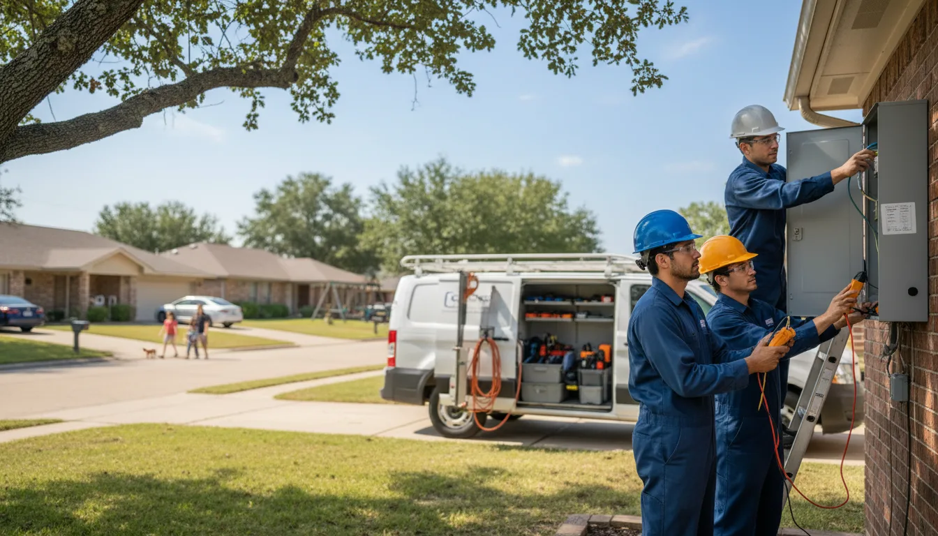 Certified electrician providing emergency electrical services in Decatur, IA